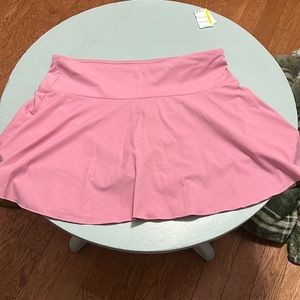 Pink tennis skirt